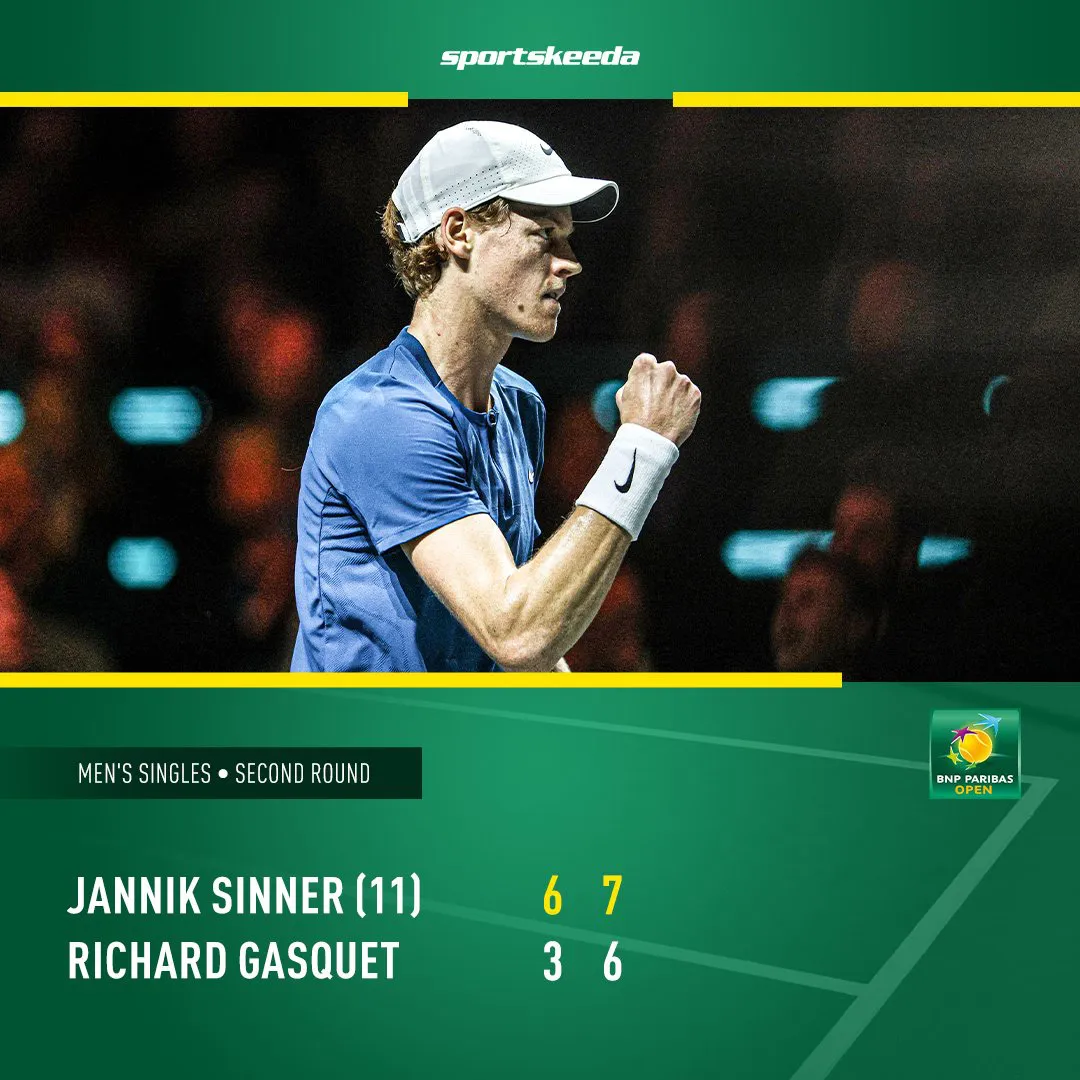 Jannik Sinner vào vòng 3 giải quần vợt Indian Wells - Ảnh 2. Jannik Sinner vào vòng 3 giải quần vợt Indian Wells - Ảnh 2.