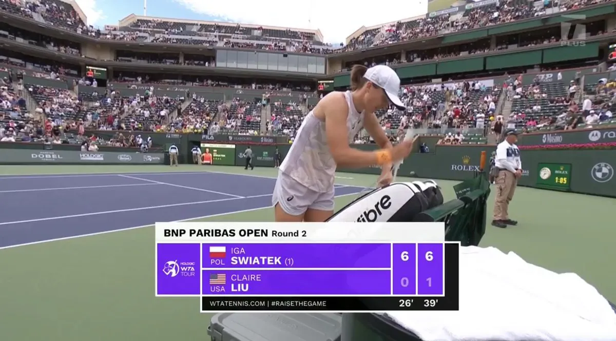 Iga Swiatek dễ dàng vào vòng 3 đơn nữ Indian Wells   - Ảnh 1.