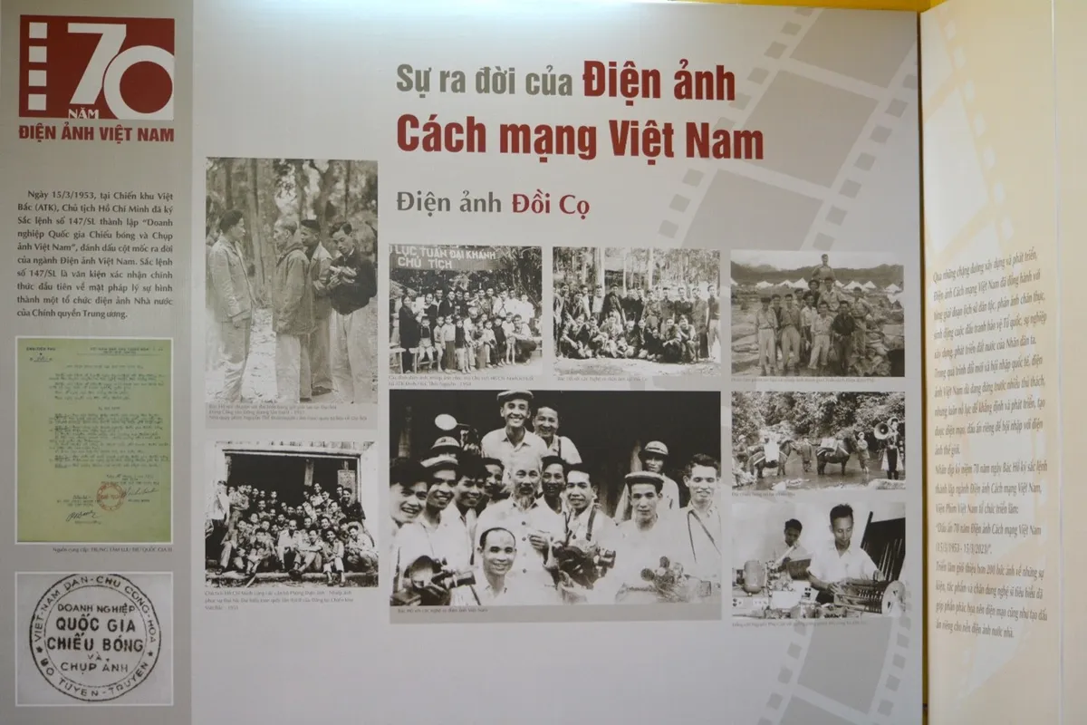 Triển lãm “Dấu ấn 70 năm điện ảnh cách mạng Việt Nam”: Nhìn lại hành trình của Điện ảnh Việt - Ảnh 1.