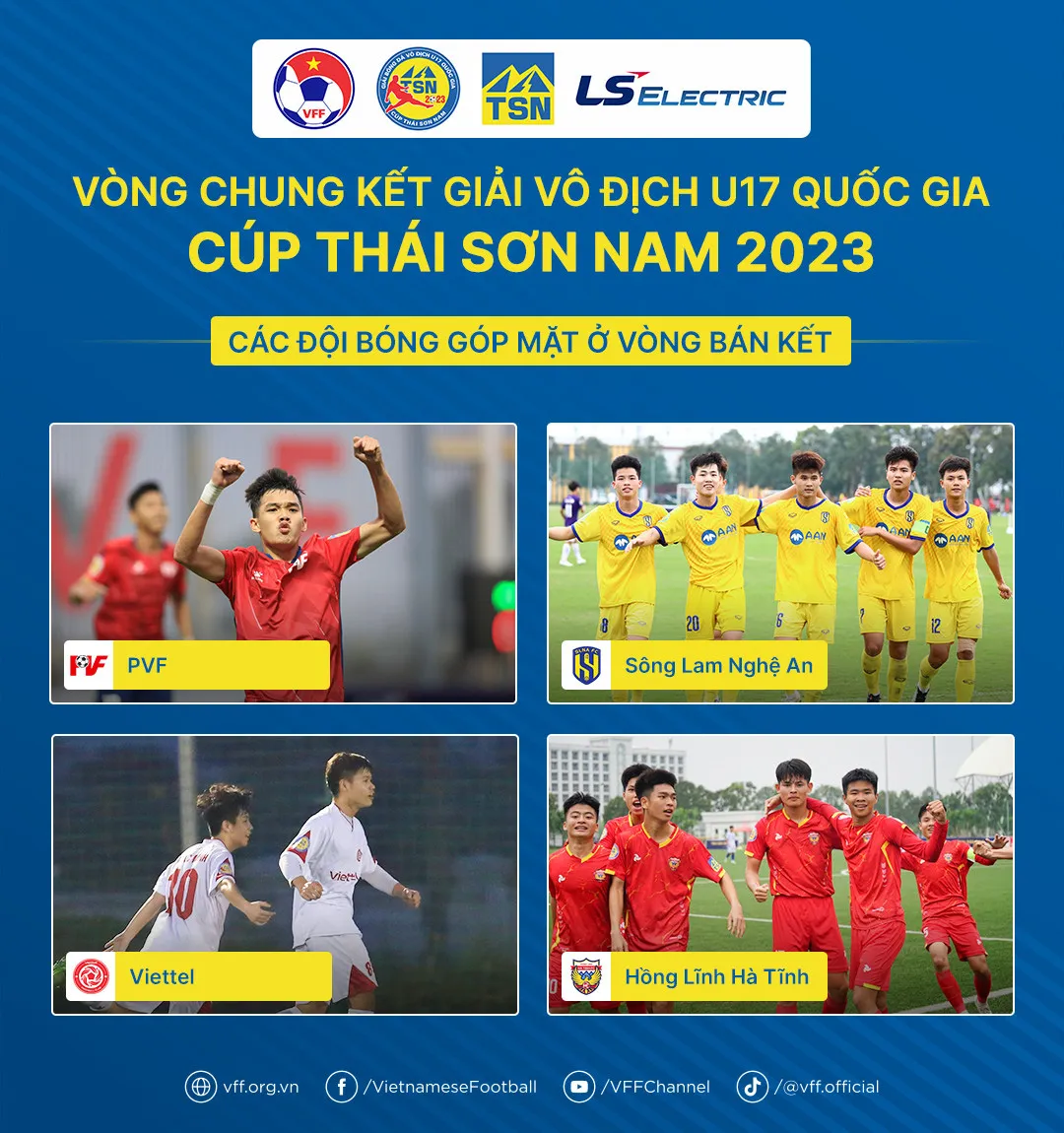 Xác định 2 cặp đấu bán kết Giải U17 Quốc gia 2023 - Ảnh 4. Xác định 2 cặp đấu bán kết Giải U17 Quốc gia 2023 - Ảnh 4.