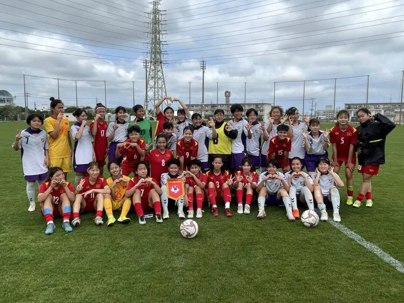 Giao hữu Jenesys 2022 (18/3): U17 nữ Việt Nam thắng đậm Y17 nữ Okinawa 10-0 - Ảnh 2. Giao hữu Jenesys 2022 (18/3): U17 nữ Việt Nam thắng đậm Y17 nữ Okinawa 10-0 - Ảnh 2.