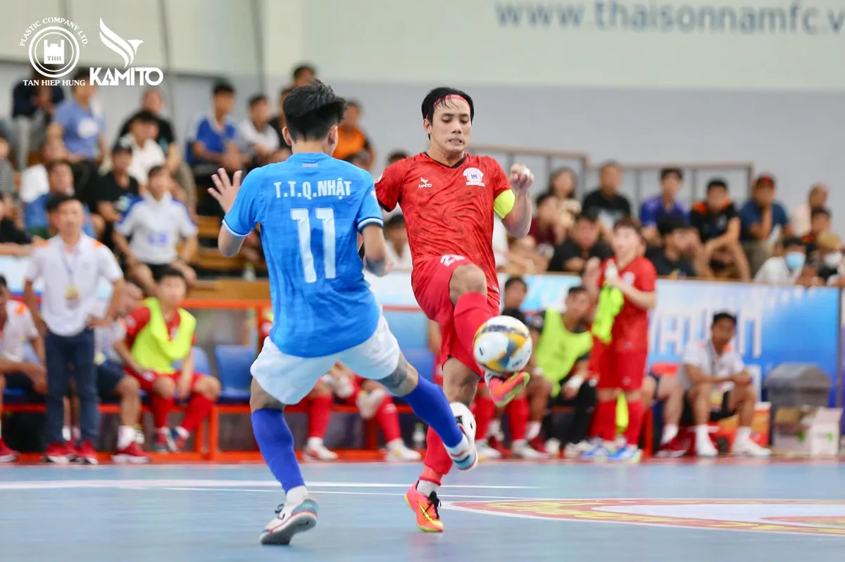 Vòng 2 giải Futsal VĐQG 2023 (23/3): Sahako và Thái Sơn Nam TP.HCM bất phân thắng bại, Cao Bằng có điểm đầu tiên - Ảnh 1. Vòng 2 giải Futsal VĐQG 2023 (23/3): Sahako và Thái Sơn Nam TP.HCM bất phân thắng bại, Cao Bằng có điểm đầu tiên - Ảnh 1.