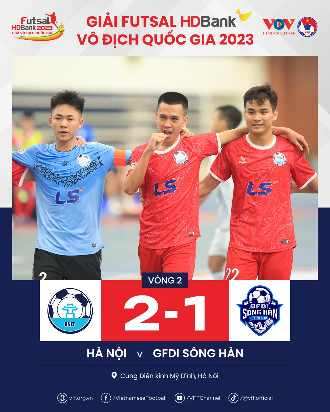 Vòng 2 giải Futsal HDBank VĐQG 2023 (24/3): Hà Nội có chiến thắng đầu tiên - Ảnh 1. Vòng 2 giải Futsal HDBank VĐQG 2023 (24/3): Hà Nội có chiến thắng đầu tiên - Ảnh 1.