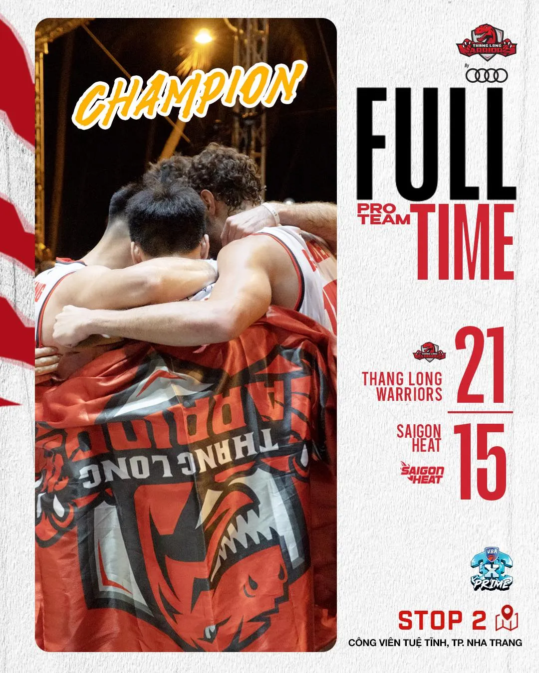 Thang Long Warriors vô địch VBA 3x3 miền Trung - Ảnh 1. Thang Long Warriors vô địch VBA 3x3 miền Trung - Ảnh 1.