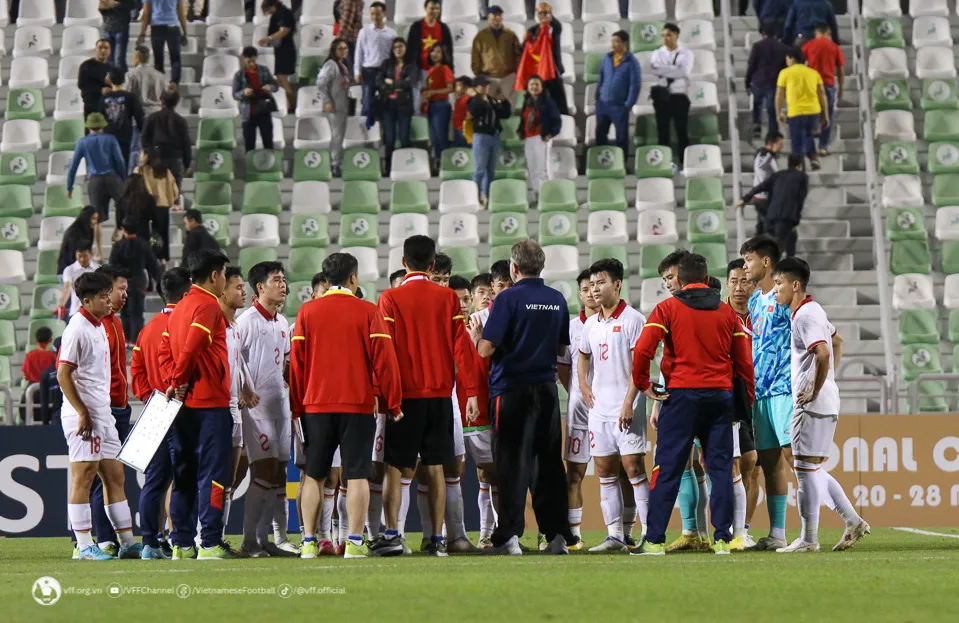 U23 Việt Nam gặp U23 Kyrgyzstan ở lượt trận cuối tại giải quốc tế U23 Cup, Doha-Qatar 2023 - Ảnh 1. U23 Việt Nam gặp U23 Kyrgyzstan ở lượt trận cuối tại giải quốc tế U23 Cup, Doha-Qatar 2023 - Ảnh 1.