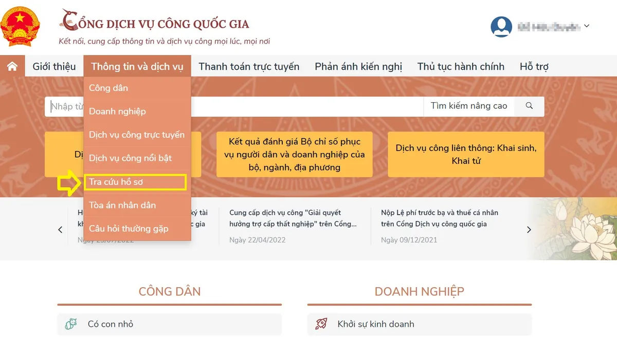 Cách tra cứu tiến độ hoàn thành căn cước công dân gắn chip - Ảnh 1.