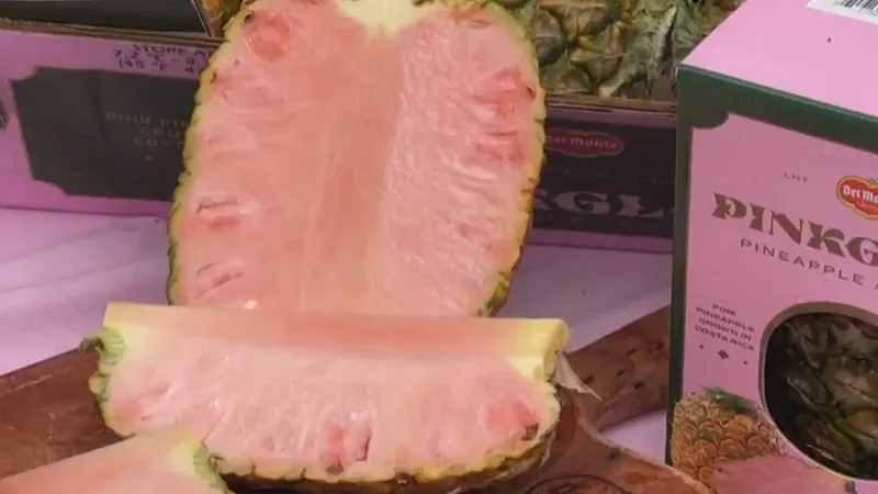 Dứa ruột hồng g&acirc;y sốt tr&ecirc;n thị trường quốc tế - Ảnh 1.