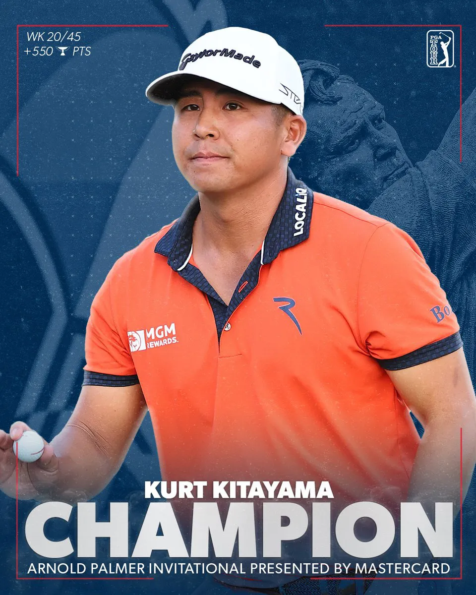 Kurt Kitayama vô địch giải golf Arnold Palmer Invitational - Ảnh 2. Kurt Kitayama vô địch giải golf Arnold Palmer Invitational - Ảnh 2.