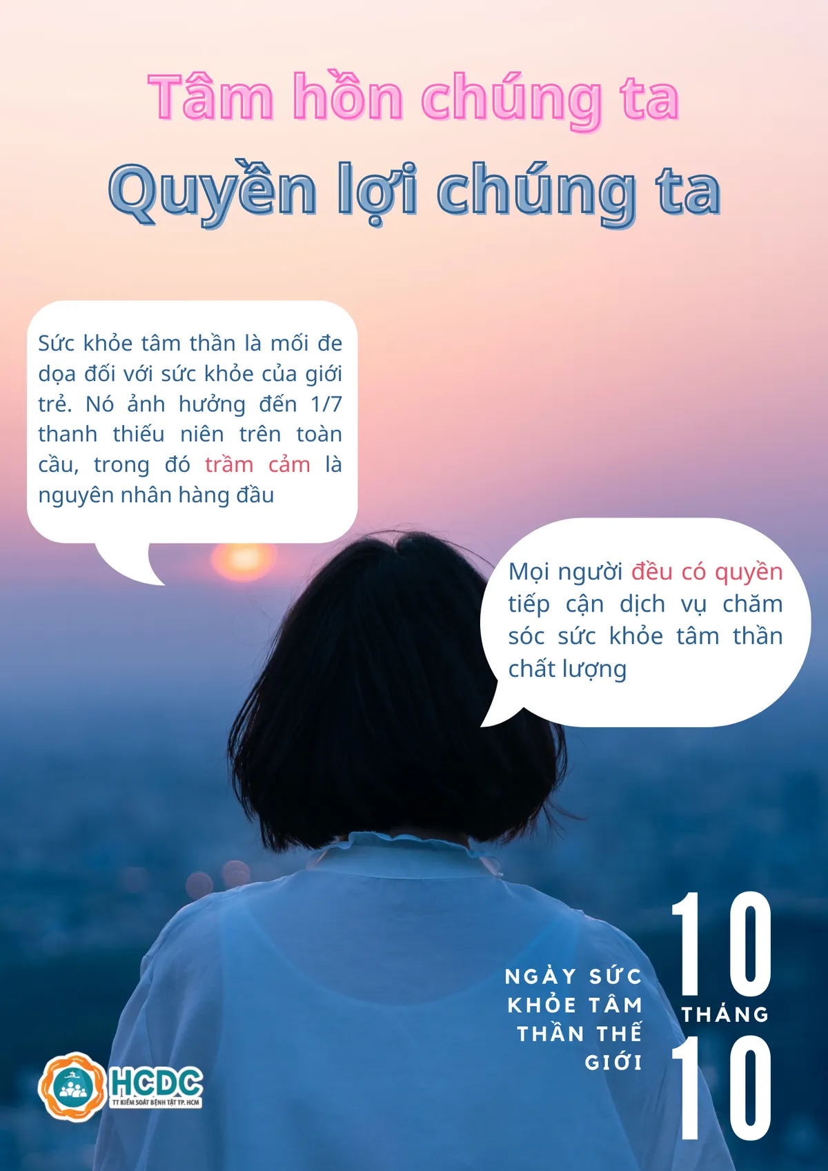 Ngày Sức khỏe Tâm thần thế giới 2023: Tâm hồn của chúng ta, quyền lợi của chúng ta - Ảnh 1. Ngày Sức khỏe Tâm thần thế giới 2023: Tâm hồn của chúng ta, quyền lợi của chúng ta - Ảnh 1.