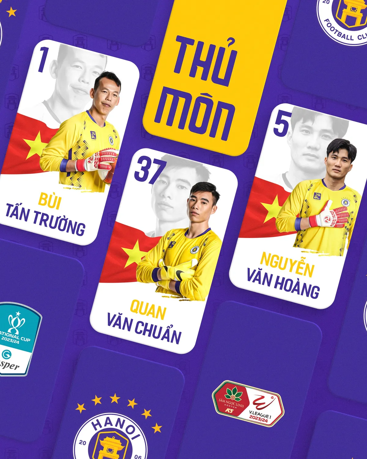 CLB Hà Nội công bố danh sách đá V.League 2023/24 - Ảnh 1. CLB Hà Nội công bố danh sách đá V.League 2023/24 - Ảnh 1.