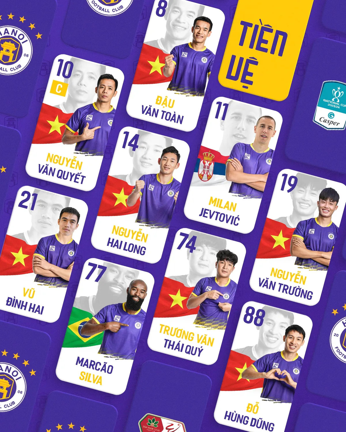 CLB Hà Nội công bố danh sách đá V.League 2023/24 - Ảnh 2. CLB Hà Nội công bố danh sách đá V.League 2023/24 - Ảnh 2.