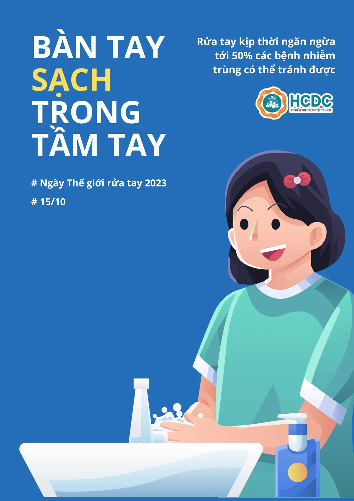 Ngày Thế giới rửa tay năm 2023: Bàn tay sạch trong tầm tay - Ảnh 1. Ngày Thế giới rửa tay năm 2023: Bàn tay sạch trong tầm tay - Ảnh 1.