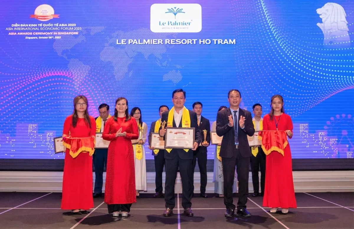 Le Palmier Hồ Tràm Resort là Điểm đến nghỉ dưỡng tiêu biểu châu Á 2023 - Ảnh 1. Le Palmier Hồ Tràm Resort là Điểm đến nghỉ dưỡng tiêu biểu châu Á 2023 - Ảnh 1.