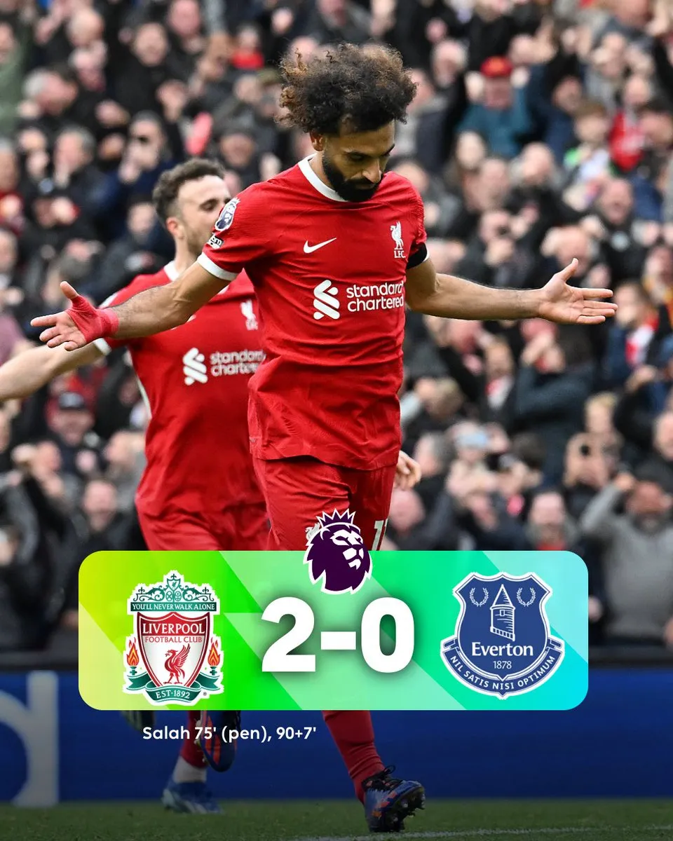 Salah tỏa sáng, Liverpool tạm vươn top đầu trên BXH Ngoại hạng Anh - Ảnh 2. Salah tỏa sáng, Liverpool tạm vươn top đầu trên BXH Ngoại hạng Anh - Ảnh 2.