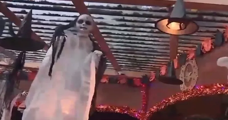 Biến ng&ocirc;i nh&agrave; th&agrave;nh thế giới Halloween - Ảnh 1.