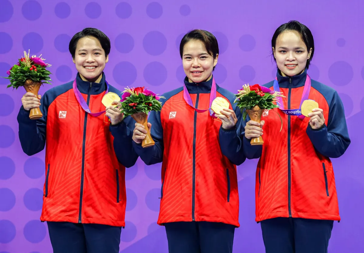 Đoàn thể thao Việt Nam có tấm HCV thứ 3 tại ASIAD 19 - Ảnh 1. Đoàn thể thao Việt Nam có tấm HCV thứ 3 tại ASIAD 19 - Ảnh 1.