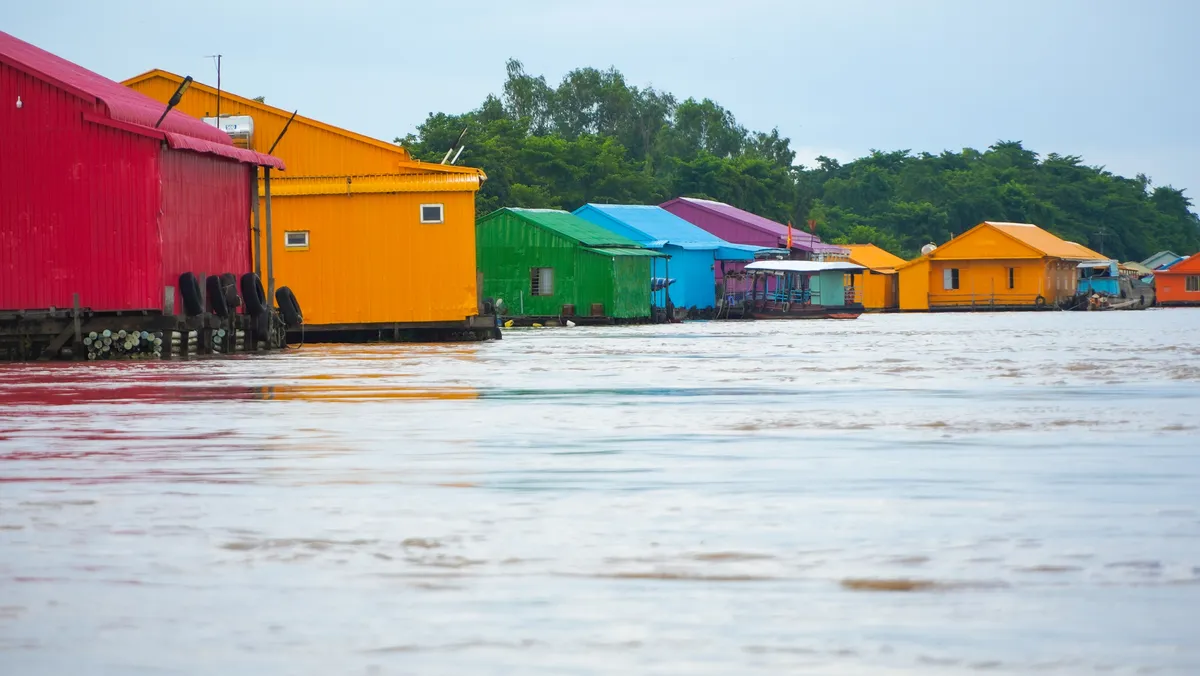 Chiêm ngưỡng làng bè đa sắc màu tại An Giang - Ảnh 4.