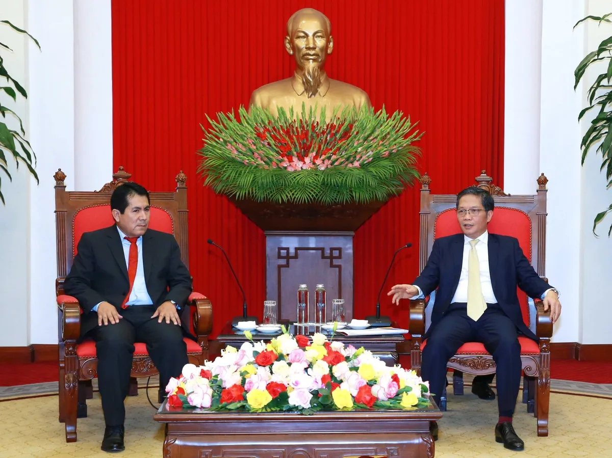 Thắt chặt, nâng cao hiệu quả hợp tác giữa Đảng Cộng sản Việt Nam và Đảng Cộng sản Peru - Ảnh 2. Thắt chặt, nâng cao hiệu quả hợp tác giữa Đảng Cộng sản Việt Nam và Đảng Cộng sản Peru - Ảnh 2.