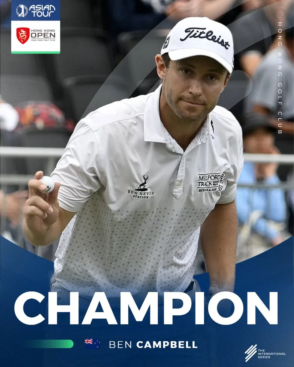 Ben Campbell vô địch giải golf Hồng Kông mở rộng - Ảnh 1. Ben Campbell vô địch giải golf Hồng Kông mở rộng - Ảnh 1.