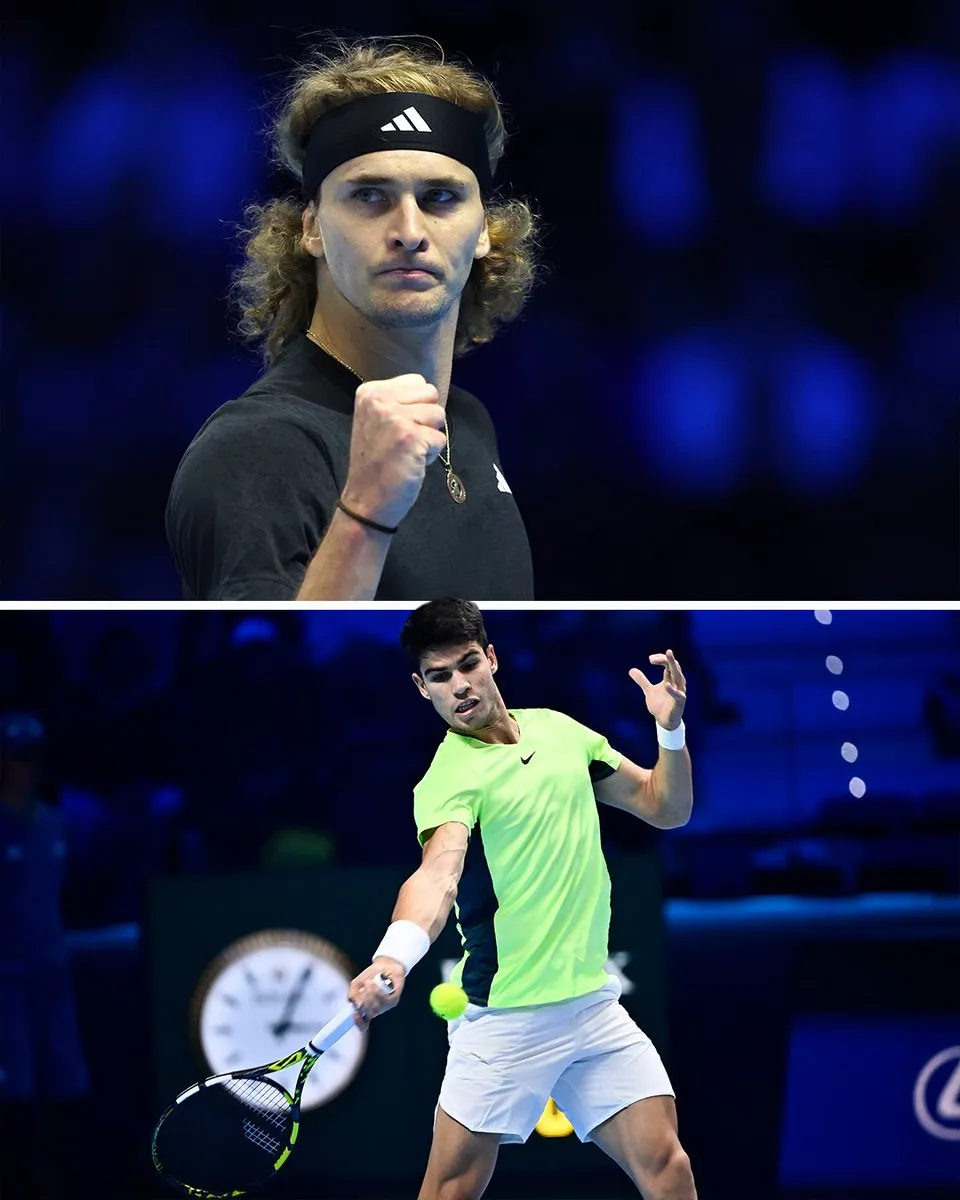 Carlos Alcaraz thất bại ngay trong trận ra quân tại ATP Finals 2023 - Ảnh 1. Carlos Alcaraz thất bại ngay trong trận ra quân tại ATP Finals 2023 - Ảnh 1.