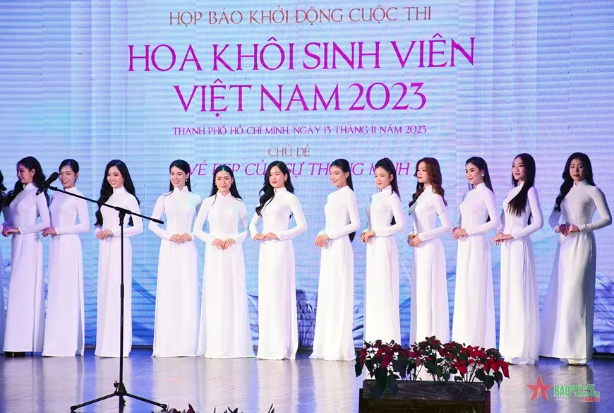 Hoa khôi Sinh viên Việt Nam 2023 không chấp nhận thí sinh phẫu thuật thẩm mỹ - Ảnh 1.