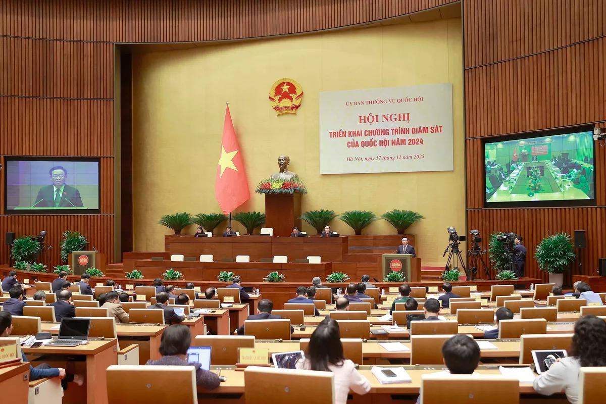 Triển khai c&aacute;c chương tr&igrave;nh gi&aacute;m s&aacute;t của Quốc hội năm 2024 - Ảnh 1.