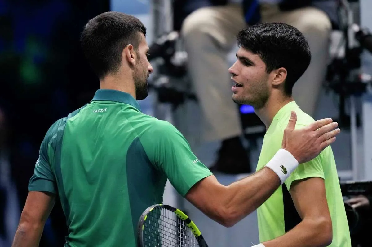 Alcaraz thừa nhận không cùng đẳng cấp với Djokovic - Ảnh 2. Alcaraz thừa nhận không cùng đẳng cấp với Djokovic - Ảnh 2.