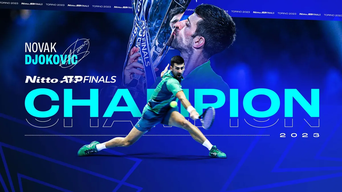 Novak Djokovic lần thứ 7 lên ngôi vô địch ATP Finals - Ảnh 1. Novak Djokovic lần thứ 7 lên ngôi vô địch ATP Finals - Ảnh 1.