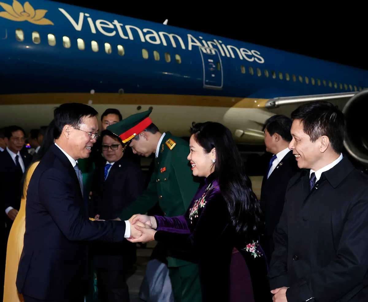 Chủ tịch nước V&otilde; Văn Thưởng đến Tokyo, bắt đầu chương tr&igrave;nh thăm ch&iacute;nh thức Nhật Bản - Ảnh 2.