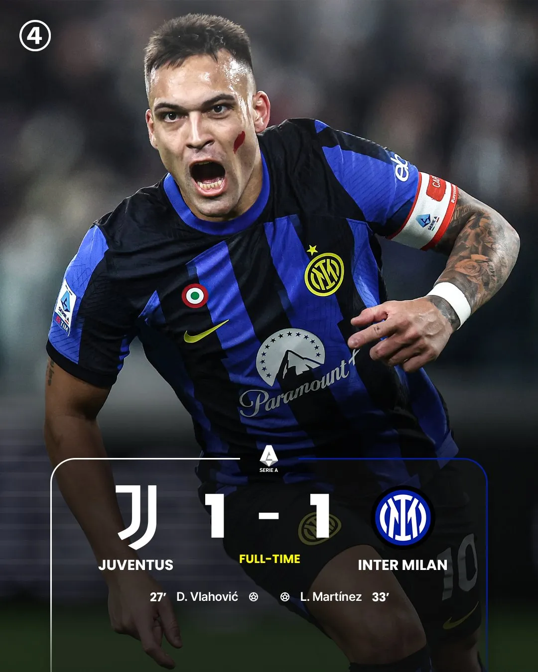 Vòng 13 Serie A | Juventus và Inter Milan bất phân thắng bại - Ảnh 1. Vòng 13 Serie A | Juventus và Inter Milan bất phân thắng bại - Ảnh 1.