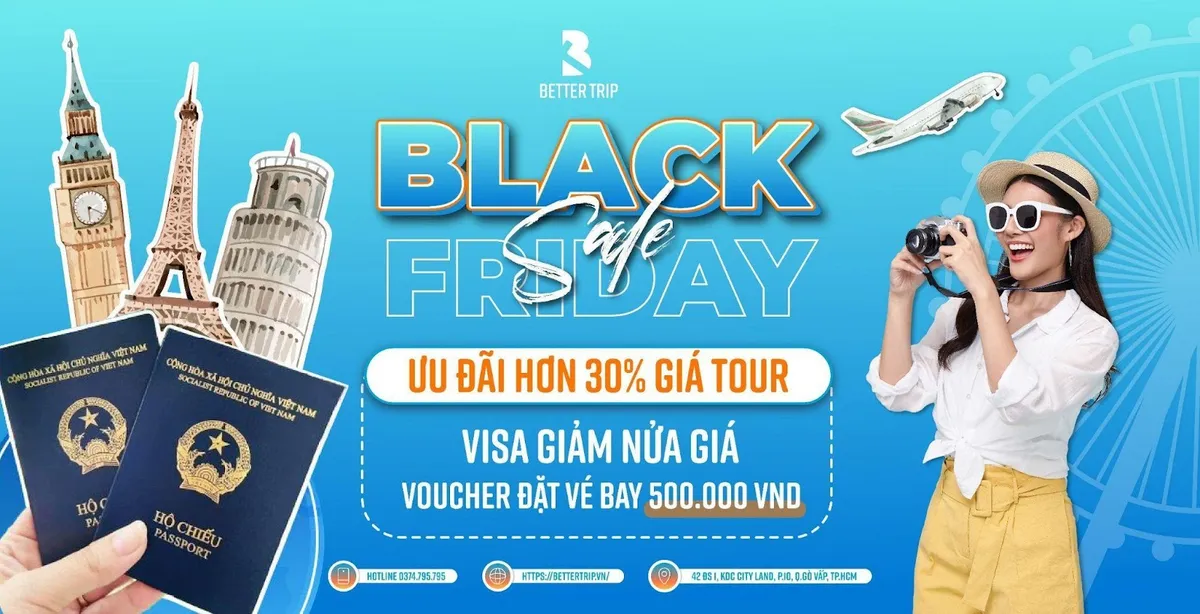 Black Friday - Vi vu du lịch tiết kiệm cùng Better Trip - Ảnh 1.