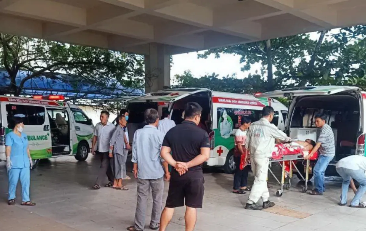 Vụ nổ khí ga trong nhà máy làm bỏng 9 người: Công ty đóng tàu Dung Quất nêu nguyên nhân - Ảnh 1.