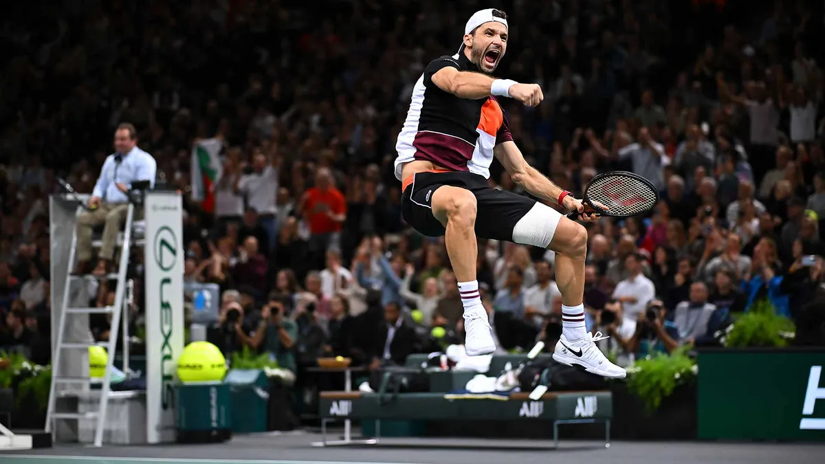 Djokovic và Dimitrov vào chung kết Paris Masters - Ảnh 5. Djokovic và Dimitrov vào chung kết Paris Masters - Ảnh 5.