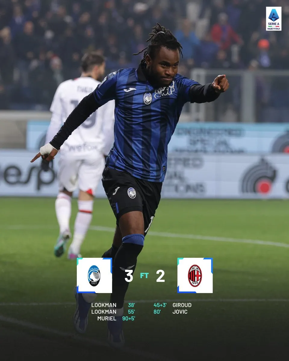 Vòng 15 Serie A: AC Milan thua tiếc nuối, Inter Milan thắng đậm Udinese - Ảnh 1. Vòng 15 Serie A: AC Milan thua tiếc nuối, Inter Milan thắng đậm Udinese - Ảnh 1.