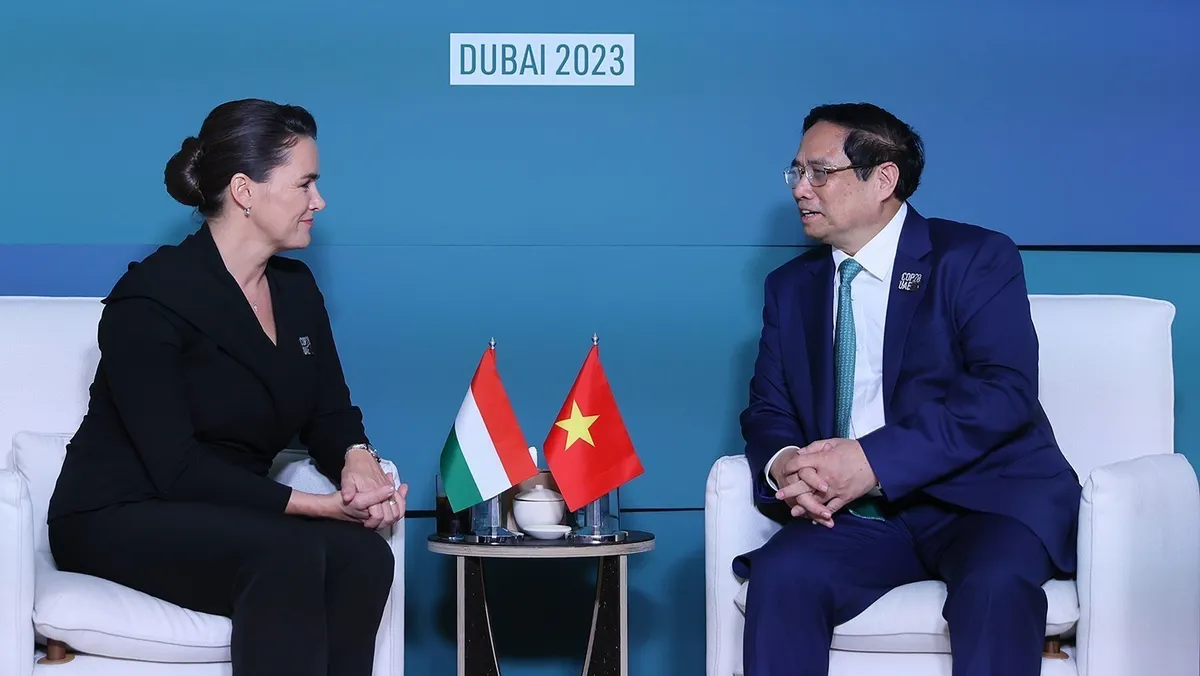 Thủ tướng Ch&iacute;nh phủ Phạm Minh Ch&iacute;nh gặp l&atilde;nh đạo c&aacute;c nước, tổ chức quốc tế nh&acirc;n dịp dự COP28 - Ảnh 2.