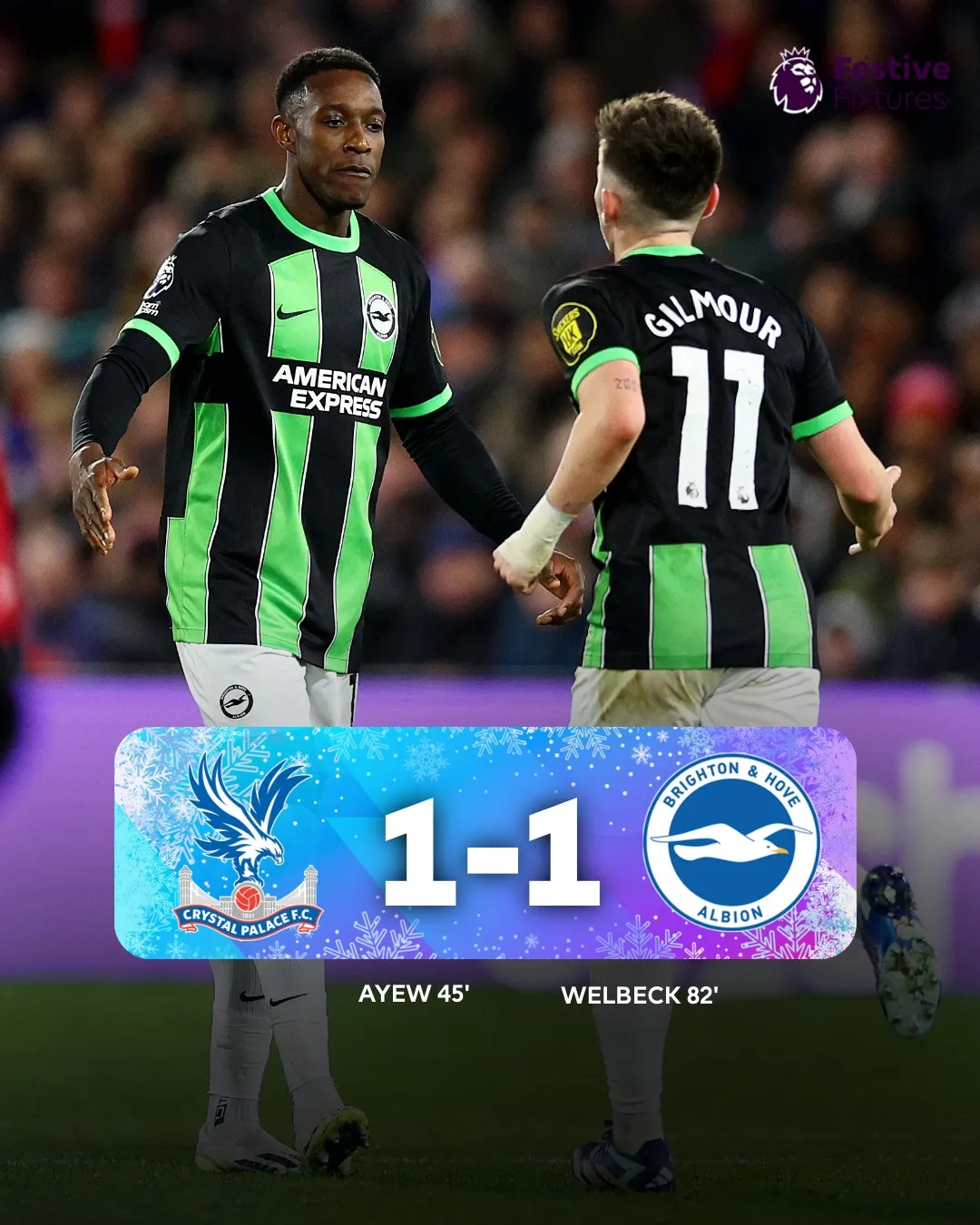 Crystal Palace và Brighton chưa thể tìm lại niềm vui chiến thắng - Ảnh 1. Crystal Palace và Brighton chưa thể tìm lại niềm vui chiến thắng - Ảnh 1.