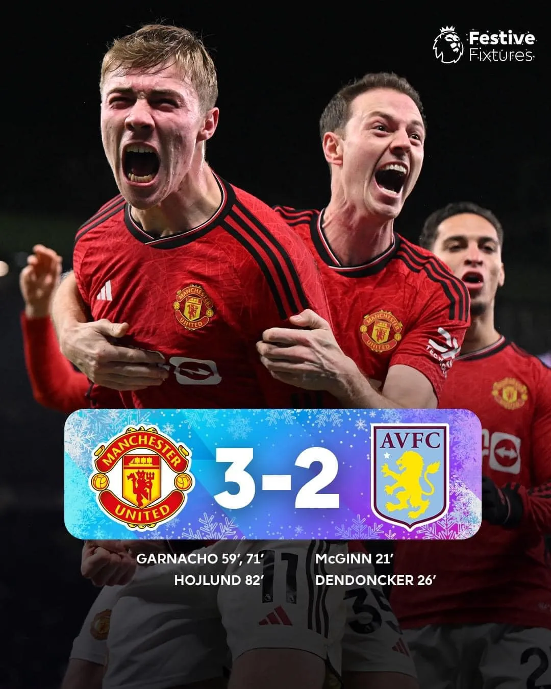Garnacho - Hojlund lập công, Man Utd ngược dòng ngoạn mục trước Aston Villa - Ảnh 1. Garnacho - Hojlund lập công, Man Utd ngược dòng ngoạn mục trước Aston Villa - Ảnh 1.