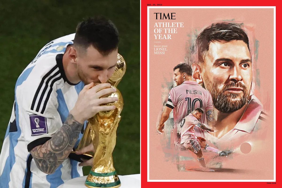 Tạp chí Time chọn Lionel Messi là VĐV tiêu biểu của năm - Ảnh 1. Tạp chí Time chọn Lionel Messi là VĐV tiêu biểu của năm - Ảnh 1.