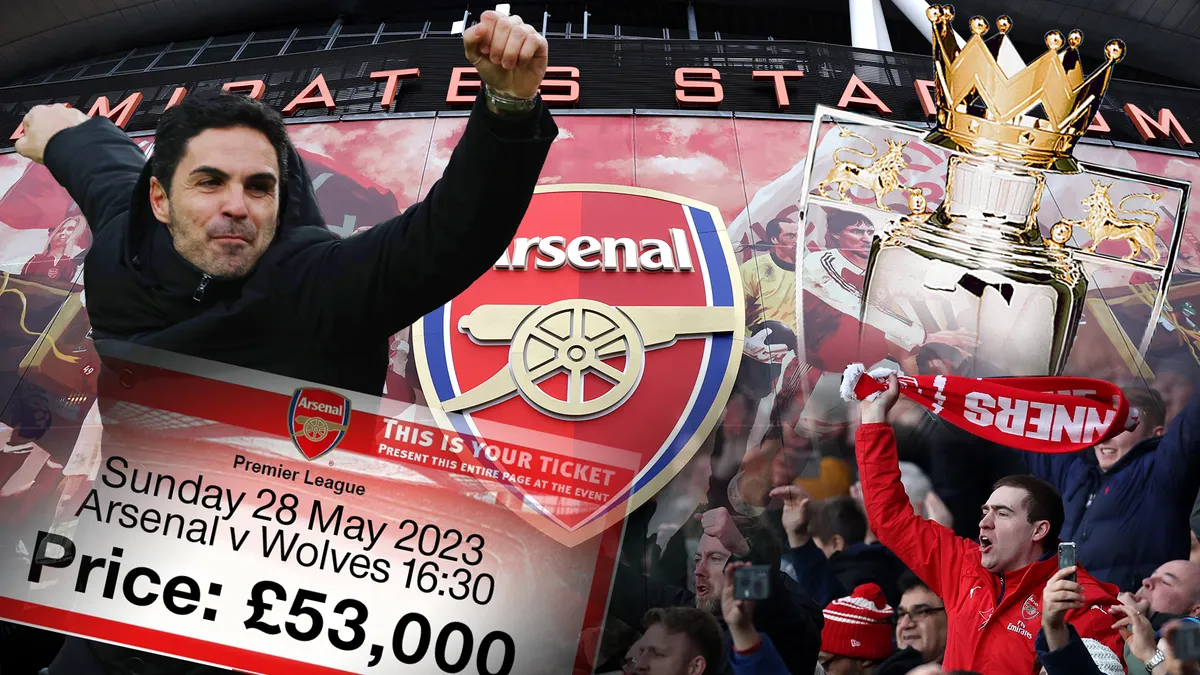 Giá vé trận đấu hạ màn mùa giải của Arsenal tăng chóng mặt - Ảnh 1. Giá vé trận đấu hạ màn mùa giải của Arsenal tăng chóng mặt - Ảnh 1.