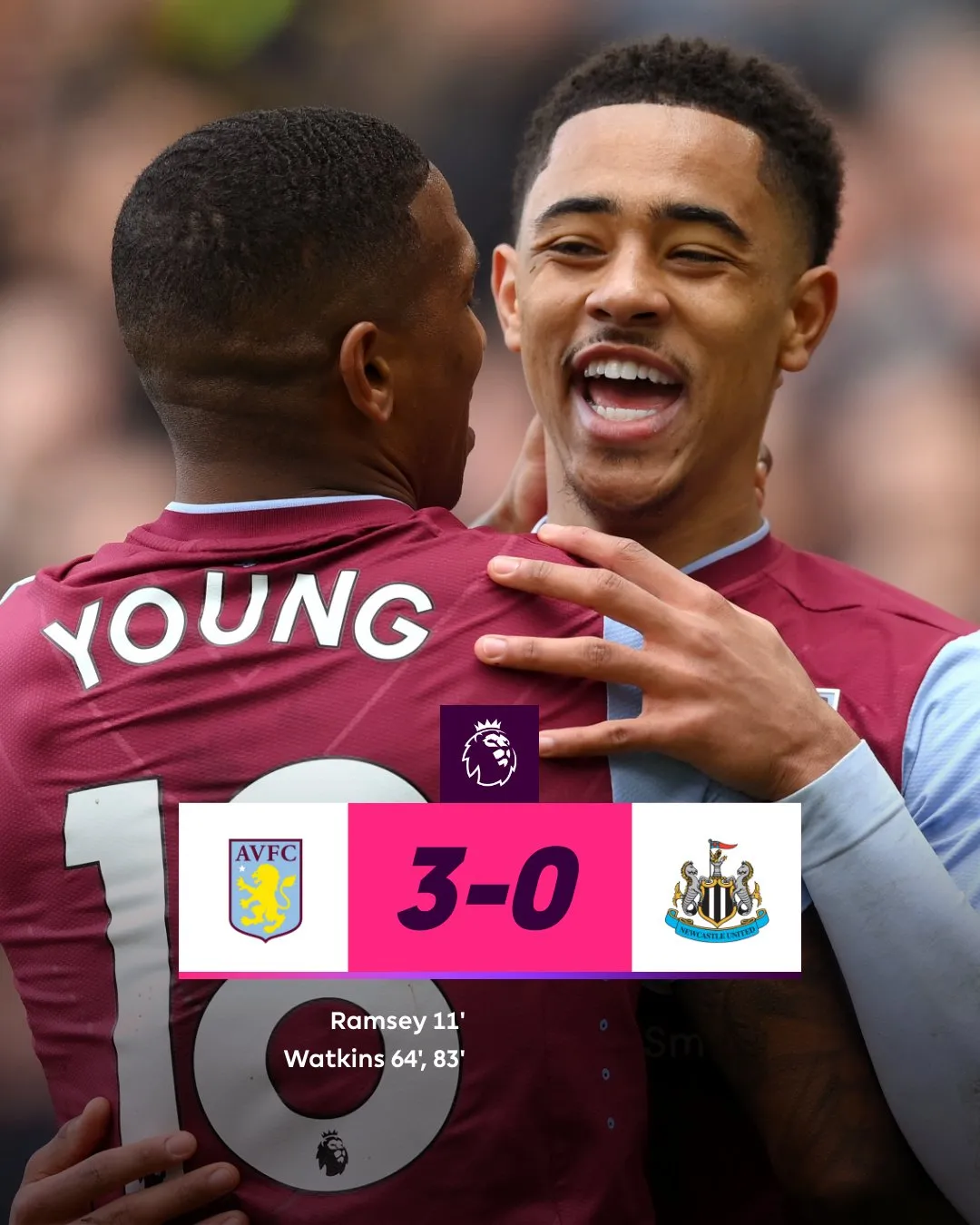 Watkins rực sáng, Aston Villa bất ngờ thắng đậm Newcastle - Ảnh 2. Watkins rực sáng, Aston Villa bất ngờ thắng đậm Newcastle - Ảnh 2.