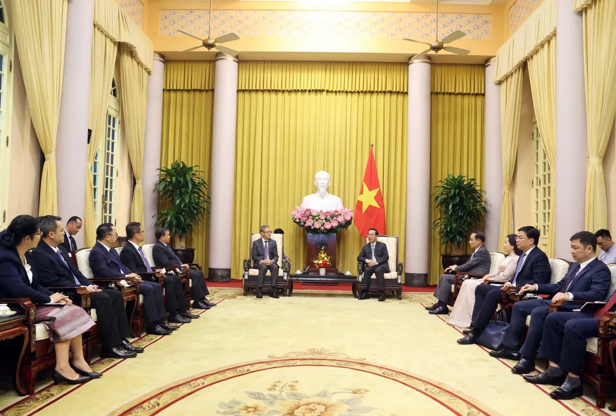 Chủ tịch nước tiếp Trưởng Ban Đối ngoại Trung ương L&agrave;o - Ảnh 2.