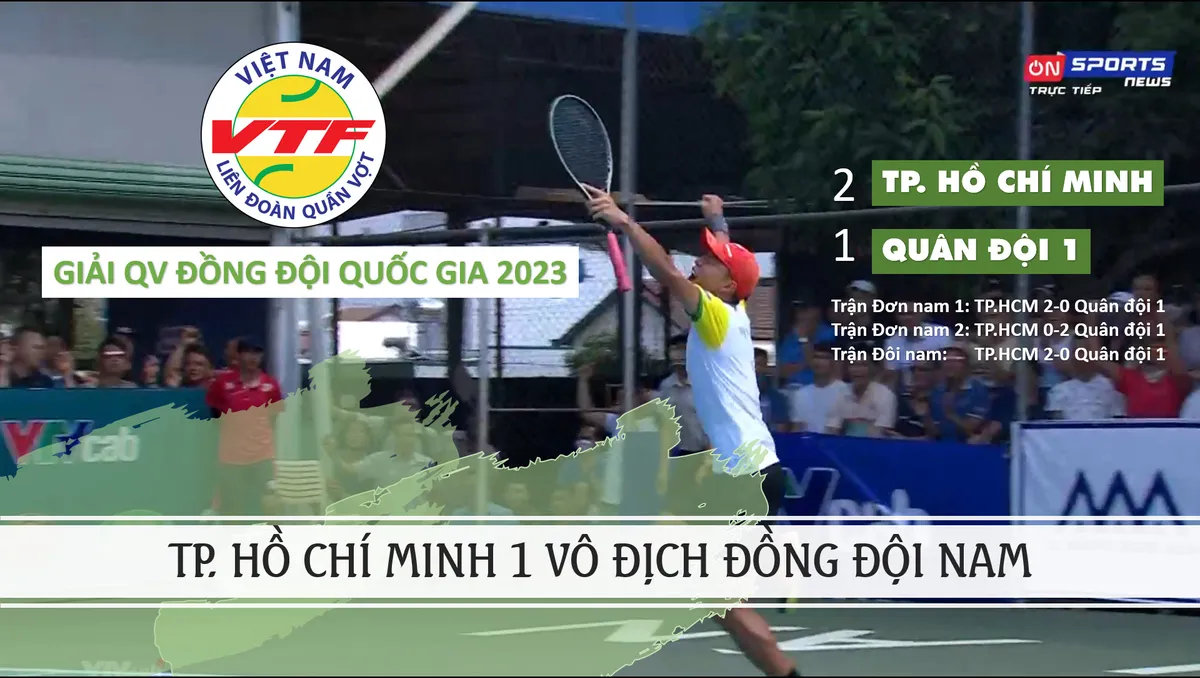 TP. Hồ Chí Minh lên ngôi vương tại Giải Quần vợt Vô địch đồng đội quốc gia 2023 - Ảnh 1. TP. Hồ Chí Minh lên ngôi vương tại Giải Quần vợt Vô địch đồng đội quốc gia 2023 - Ảnh 1.