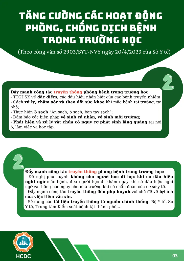 Tăng cường các hoạt động phòng, chống dịch bệnh trong trường học - Ảnh 3.