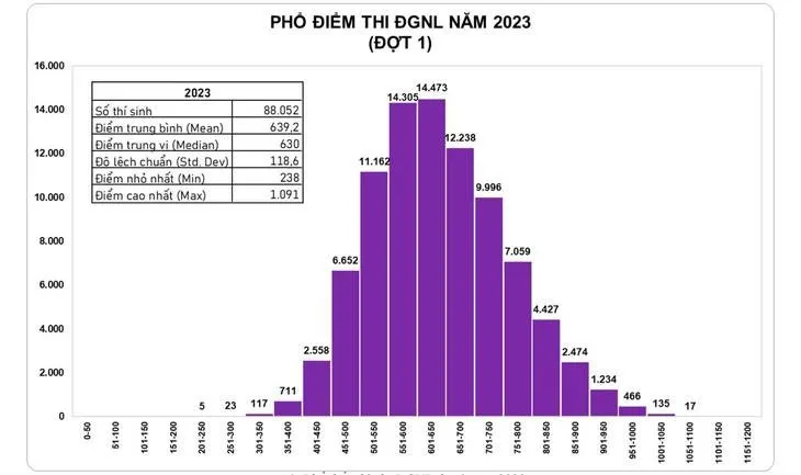 Thi đánh giá năng lực ĐHQG TP Hồ Chí Minh: Thủ khoa đạt 1.091/1.200 điểm - Ảnh 1.