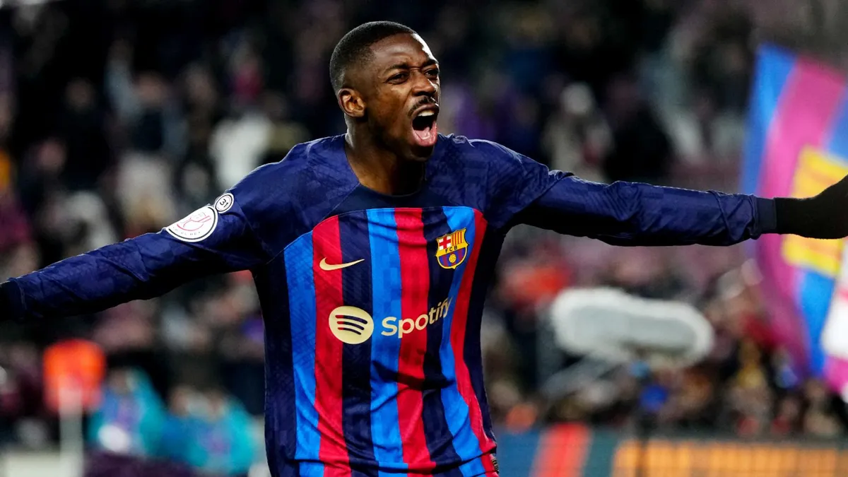 Barcelona th&uacute;c đẩy việc gia hạn hợp đồng với Dembele - Ảnh 1.