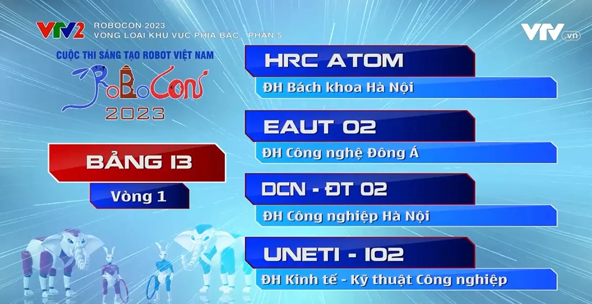 Robocon Việt Nam 2023: Xem lại c&aacute;c trận đấu bảng 12, 13 v&agrave; 14 của v&ograve;ng loại 1 khu vực ph&iacute;a Bắc - Ảnh 2.