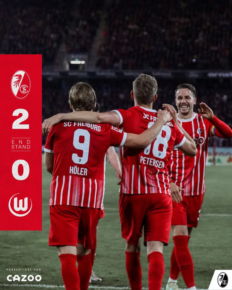 Freiburg giành chiến thắng ấn tượng trước Wolfsburg - Ảnh 2. Freiburg giành chiến thắng ấn tượng trước Wolfsburg - Ảnh 2.
