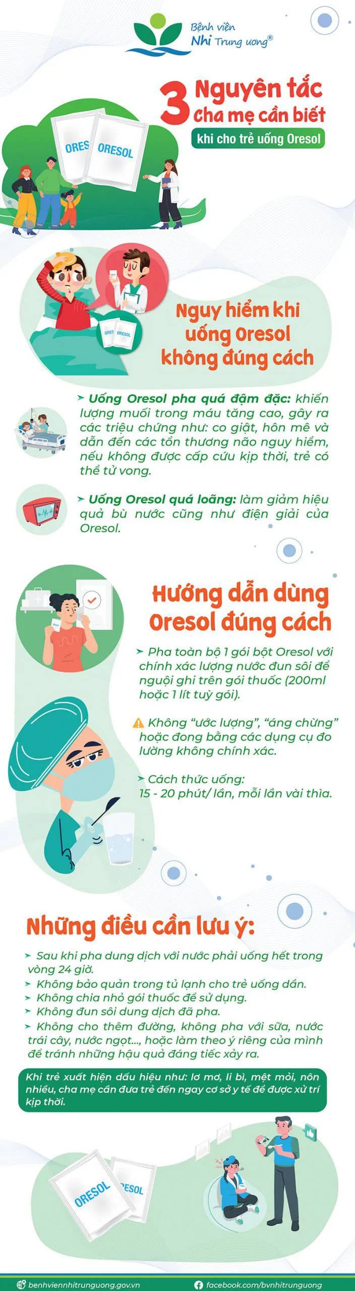 3 nguyên tắc cha mẹ cần biết khi cho trẻ uống Oresol - Ảnh 1.