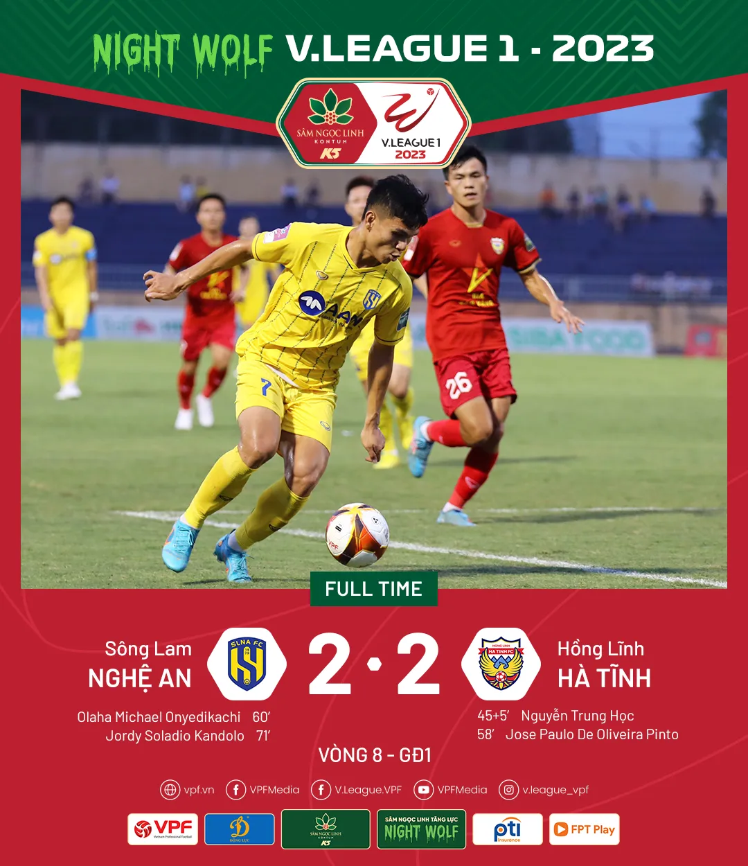 Hồng Lĩnh Hà Tĩnh hòa đáng tiếc trên sân Vinh của SLNA | Vòng 8 V.League 2023 - Ảnh 1. Hồng Lĩnh Hà Tĩnh hòa đáng tiếc trên sân Vinh của SLNA | Vòng 8 V.League 2023 - Ảnh 1.