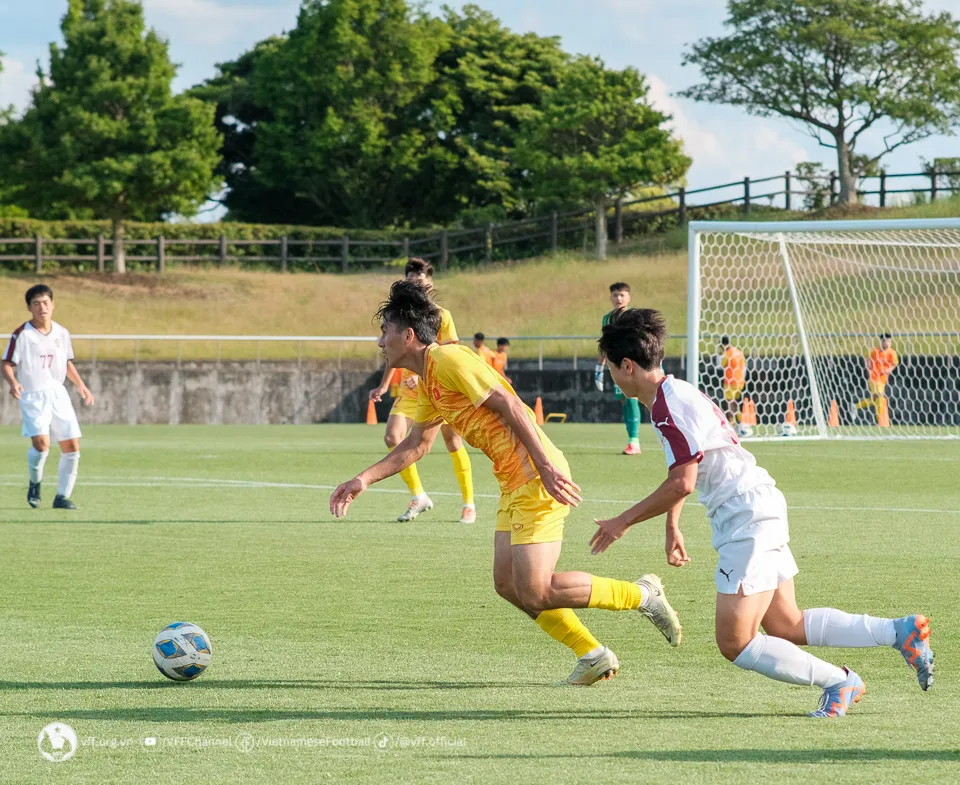U17 Việt Nam giành chiến thắng trong trận giao hữu tại Mamatsu - Ảnh 4. U17 Việt Nam giành chiến thắng trong trận giao hữu tại Mamatsu - Ảnh 4.